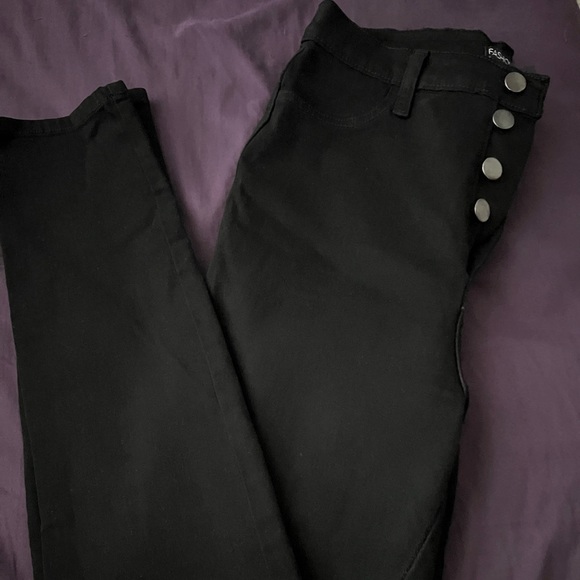 Classic button up Skinny jeans Black - Picture 3 of 4